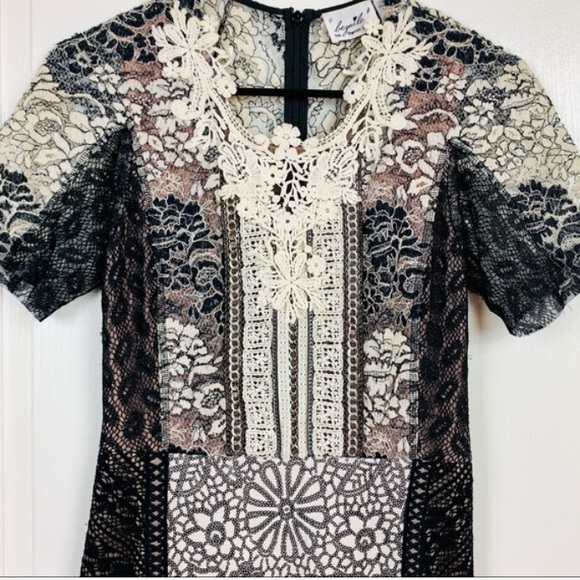 Byron Lars Lace Melange Dress - Picture 4 of 9